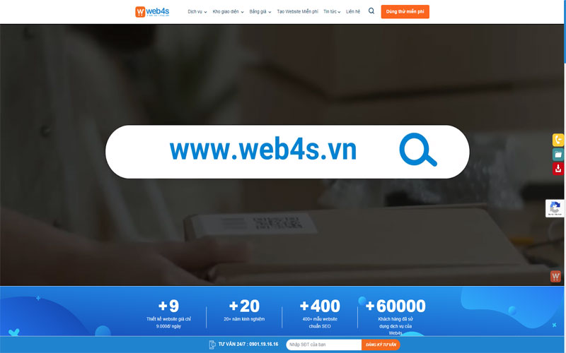 Thiết kế website quận Gò Vấp - Web4s